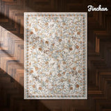 jinchan 5x7 Floral Vintage Washable Living Room Area Rug, Orange