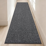 BEQHAUSE Hallway Runner Rugs 2x8, Hallway Rug Non-Slip Washable, Charcoal