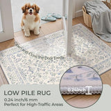 2x10 Runner Rug, Long Runners for Hallways Non Slip, Light Blue