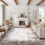 GarveeHome Abstract Area Rugs 5x7 Ultra-Soft Modern Indoor Carpet Brown