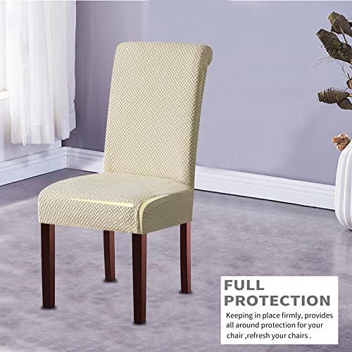 DIZAIGOGO 1 PCS Dining Room Chair Covers,Stretch Kitchen Chair Cover,Washable Dining Chair Cover,Parsons Chair Slipcovers Protective,for Home,Restaurant,Banquet