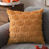 DFXSZ Fall Pillow Covers 16x16 2Pcs Light Orange Pumpkin Fall Decorations