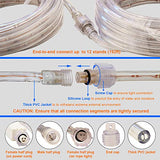 Rope Lights, 16Ft Waterproof Connectable Strip Lighting Blue, Indoor Outdoor Mood Lighting for Home Christmas Holiday Garden Patio Party Decoration