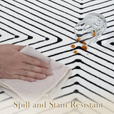 LIVEBOX Washable Runner Rug 2x6, Modern Kitchen Runners Entryway Runner Rug, Non-Shedding Non-Slip Indoor Carpet for Hallway Kitchen Entryway Laundry Room Bathroom