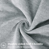 decorUhome Chenille Ultimate Gray Throw Pillow Covers 12x20 Set of 2