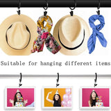 16 Pack Curtain Rings with Clips, Window Clip Rings Black Curtain Hooks Hangers Clip Rings for Hanging Drapery Drapes Bows, Small 1.26 Inch in Diameter, Fits up to 1" Rod