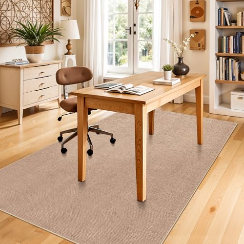 4x6 Jute Area Rug Washable: Non-Slip Indoor Floor Mat for Entryway Kitchen