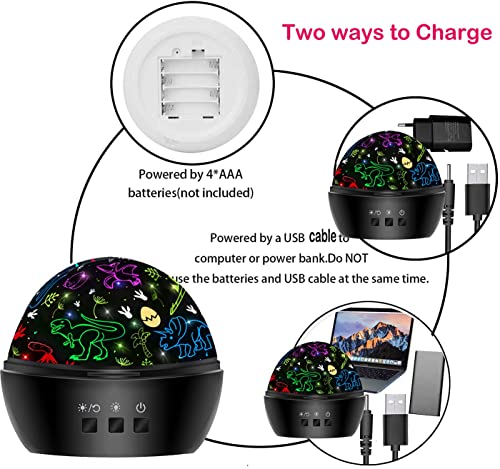 MINGKIDS Gifts for 3 4 5 6 7 8 Year Old Girls Boys,Night Light Projector