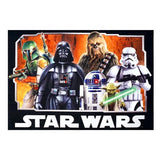 Gertmenian Disney Star Wars Indoor Area Rug - 3x5 Small, Non-Slip, Ideal for Children in Bedroom, Game Room, Classroom, Nursery or Play Area - Star Wars Movie Poster, 17285