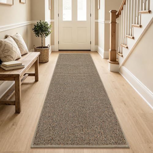BEQHAUSE Hallway Runner Rugs 2x7, Hallway Rug Non-Slip Washable, Taupe
