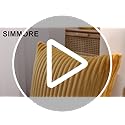 Simmore Decorative Throw Pillow Covers 18x18 Set of 2, Soft Natural Plush Flannel Double-Sided Fluffy Couch Pillow Covers for Sofa Living Room, Cream White