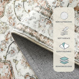 Lahome Oriental Kitchen Runner Rug 2.5x10 Washable Hallway Runner Non-Slip Rug Runners for Hallways 10ft Ultra-Thin Soft Rug Boho Indoor Low-Pile Carpet for Entryway Laundry Room Helena Terracotta