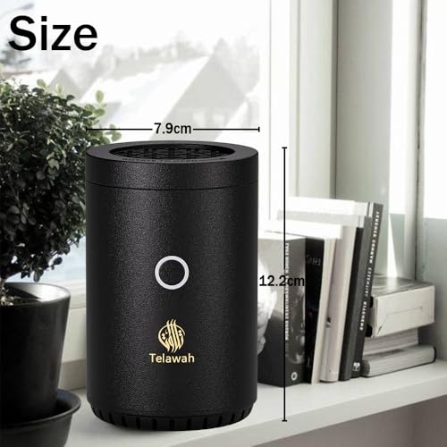 Portable mini Incense Burner, Rechargeable USB Aroma Diffuser, Electric Incense Burner, Muslim Home Decor.