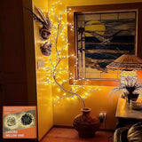 Enchanted Willow Vine Lights for Wall: 7.5FT led Twinkling Tree Branch Light for Living Room and Bedroom Home Decor-Warm White Twinkle Tree Lights Lighted Garland for Halloween Christmas Holiday Decor