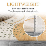 Lahome Non-Slip Rug for Living Room - 4x6 Washable Lightweight Large Area Rug Boho Throw Soft Carpet for Bedroom, Taupe Botanical Print Indoor Rugs for Kids Nursery Kitchen Entryway Dining Room