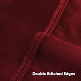 Pack of 2 Faux Linen Throw Pillow Covers 18x18 Inch,Red