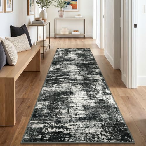 Abstract Washable 3x10 Runner Rug Runners for Hallways Non Slip