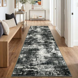 Abstract Washable 3x10 Runner Rug Runners for Hallways Non Slip