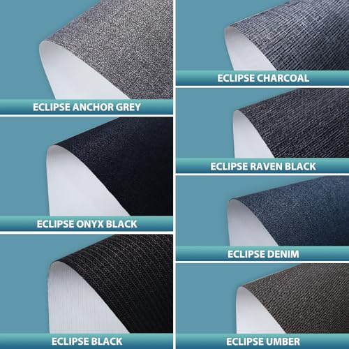 SmartWings 100% Blackout Smart Motorized Roller Shades, Multi-Color Samples | Customized Electric Automatic Roller Blinds with Remote for Indoor Windows