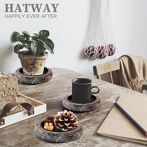 Hatway Wood Candle Holders for Pillar Candles