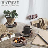 Hatway Wood Candle Holders for Pillar Candles