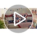 Hexagram 4th of July Pillow Covers 18x18 Patriotic Throw Pillow Covers July 4th Decorations American Flag Set of 4 Decor Star Independence Memorial Day Home Decor