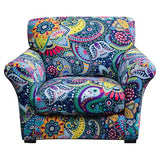 FORCHEER Armchair Slipcovers 2 Piece Printed Sofa Couch Covers with 1 Separate Cushion Couch Covers Washable Bohemia Style Sofa Slipcover with Elastic Bottom for Living Room (Armchair, Styles 1)