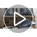 Set of 4 Blue and Grey Abstract Art Artwork Pillow Cover 18 x 18 Inch, Gallery Modern Decorative Throw Pillows Cushion Cover for Bedroom Sofa Living Room