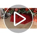 White Christmas Tree Collar with Sparkling Sequins,Christmas Tree Collars for Atificial Trees, 33.5 Inch Christmas Tree Skirt, Xmas Tree Stand Base Cover,Holiday Home Decor Tree Ring(Large)