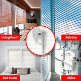 Amazing Drapery Hardware Low Profile Wand Tilter, Set of 2 - Durable Metal Construction, Heavy Duty Hexagon Gear/Hook Connection - Clear Blind Tilt Mechanism for 2" Horizontal Blinds