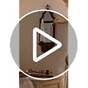 SOFFEE DESIGN Mirrored Wall Candle Holder - Antique Copper Sconce for Taper Candles, Elegant Hanging Decor