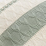 Fancy Homi Set of 2 Sage Green Boho Decorative Throw Pillow Covers 18x18 Inch for Living Room Bedroom Couch Bed Sofa Chair, Rustic Retro Cushion Case 45x45 cm, Bohemian Room Home Decor