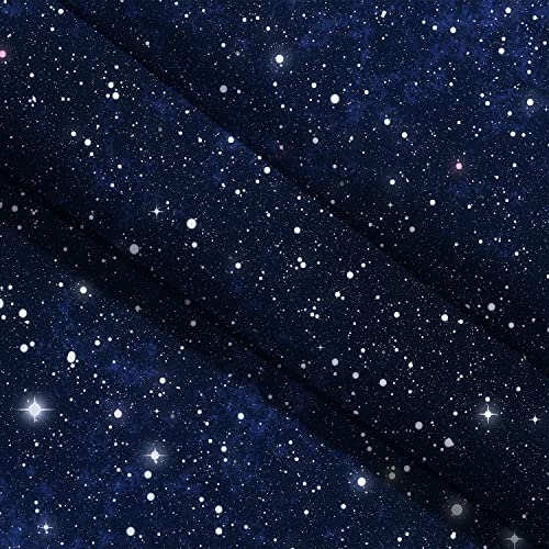 GOAOK Outer Space Galaxy Tapestry, Dark Blue Starry Night Sky Stars Moon Ceiling Tapestries, 60"X40"Inch Fantasy Cosmic Universe Celestial Small Tapestry Wall Hanging for Bedroom Room Dorm