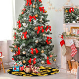 Moudou Sunflower Tree Skirt Xmas Tree Skirts Mat for Holiday Party Indoor Outdoor Home Office Decoration, 36 Inch