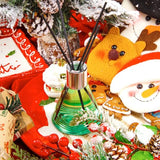 Reed Diffuser Set for Home, Citrus Scented Diffuser with 6 Diffuser Sticks, Home Fragrance Scent Essential Oil Stick Diffuser for Christmas Shelf Decor,3.4 oz
