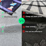 Outer Space Kid Rug，Boys Car Rug for Kids Toy Cars Have Fun Safely, Non-Slip Educational City Road Rugs Carpets for Kid Room Bedroom（47×31 in