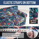 hyha Couch Covers, Chair/Sofa Covers, Floral Pattern, Stretch, Printed, 2 Pieces, Armchair Slipcover, Separate Couch Cushion Slipcover, Furniture Protector for Dogs(Armchair, Paisley Floral)
