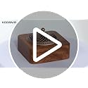 Acacia Wood Incense Burner for Cones & Coils, with Sticks Holder - 3-in-1, Zen Meditation Yoga Home Room Decor
