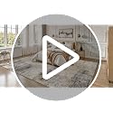 Lofus 8x10 Area Rug for Living Room, Gold Abstract Large Rugs with Non-Slip Backing, Neutral Modern Washable Carpet for Bedroom Dining Room Home Office Nursery Indoor