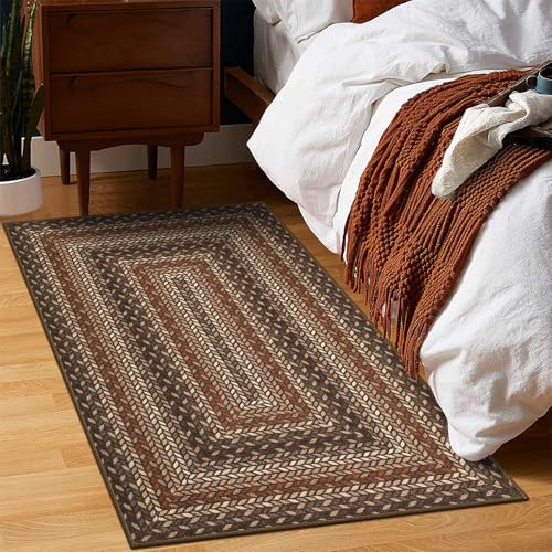 GarveeHome 2x3 Small Area Rug Entryway Easy Jute Door Mat Washable Rugs