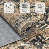 6x9 Area Rug for Living Room Soft Washable Vintage Boho Area Rug