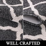 SHACOS Black Kitchen Runner Rug 2x8 ft Washable Hallway Runner Rugs