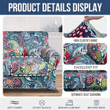hyha Couch Covers, Chair/Sofa Covers, Floral Pattern, Stretch, Printed, 2 Pieces, Armchair Slipcover, Separate Couch Cushion Slipcover, Furniture Protector for Dogs(Armchair, Paisley Floral)