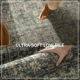 Washable Kitchen Rug Runners for Hallways: 2'x6' Entryway Rug with Non Slip Backing Low Pile Soft Indoor Floor Carpet Runner for Hallways Kitchen Laundry Room Bathroom Bedroom