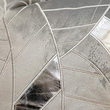 Avigers 20 x 20 Inches Grey Silver Striped Cushion Case Luxury European Throw Pillow Cover Decorative Pillow for Couch Living Room Bedroom Car