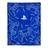 Paladone PlayStation 2-in-1 Cushion Blanket - Officially Licensed Travel Blanket, Foldable Soft Fluffy Throw, Compact Design for Gaming Room or Bedroom Decor