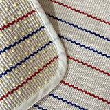 UKELER Kids Rug Montessori Mat Children Playing Mat for Nursery Cotton Working Rug Small Hand Woven Rugs, 23.6''×7.8''