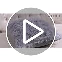 Pink Faux Fur Pillow Covers 18x18 Inch,Set of 2 Plush Decorative Throw Pillow Case for Couch Sofa Bed, Soft Fluffy Blush Pink Cushion Cover with Hidden Zipper for Bedroom Girls Room Dorm Decor