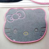 SOFPRO Area Rugs Kawaii Carpet Super Soft Area Rugs Cute Cartoon Kitten Face Pattern Bedroom Mats，Luxury Shaggy High Absorbent and Anti Slip