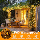 66FT 200 LED Christmas Light, Twinkle Xmas Lights with 8 Modes and Timer, Outdoor Waterproof Christmas Tree Lights for Room Bedroom Wedding Party Holiday Decorations, Warm White